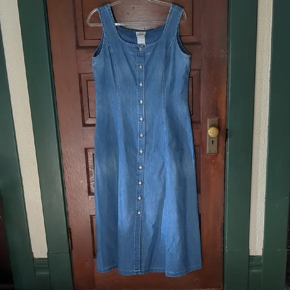 navy blue dress for baby girl Vintage 90s A Byer button down mini dress Md collared pockets farmhouse  preppy